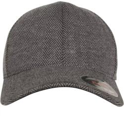 FLEXFIT Herringbone Melange baseball sapka fekete|szürke