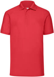 Fruit of the Loom Férfi 65/35 Pique Polo ing M vörös