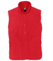 SOL'S Unisex felnőtt mellény - Norway Fleece Gilet S vörös