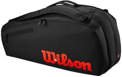 Wilson Clash V3 6PK Racquet Bag Black/Infrared Táska teniszütőhöz