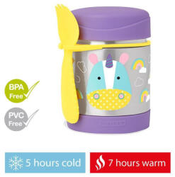 Skip Hop Zoo Étel termosz kanállal/villával Egyszarvú 325 ml, 3r+ - vitalcafe