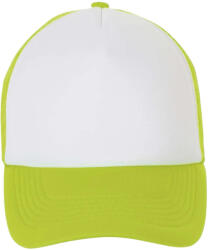 SOL'S Bubble színes blokk baseball sapka fehér|zöld