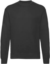 Fruit of the Loom Unisex felnőtt klasszikus beállított pulóver 2XL fekete