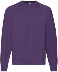 Fruit of the Loom Unisex felnőtt klasszikus Raglan melegítő pulóver S lila