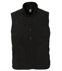 SOL'S Unisex felnőtt Norway Fleece Gilet 4XL fekete
