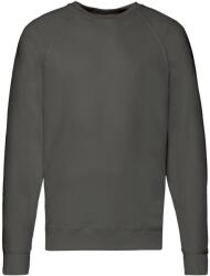Fruit of the Loom Unisex felnőtt könnyű Raglan pulóver S szürke