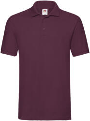 Fruit of the Loom Unisex felnőtt prémium póló póló M barna|bordó|vörös