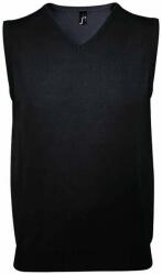 SOL'S Unisex Felnőtt Felnőtt Úriember kötött ujjatlan pulóver mellény 2XL fekete