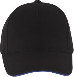 SOL'S Long Beach 5 paneles baseball sapka fekete|kék