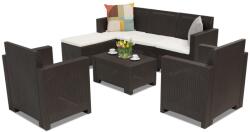 BICA Nebraska Relax Corner 6 Bica technorattán terasz bútorok, barna (BCNBLCOR6BR)