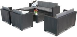 BICA Colorado Relax Corner 8 Bica technorattán kerti bútorok, antracit (BCCOLLCOR8ANT)