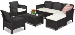BICA Venezia Relax Corner 6 Bica technorattán terasz bútorok, barna (BCVENLCOR6BR)