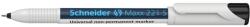 Schneider Alkoholmentes marker, OHP, 0, 4 mm, SCHNEIDER "Maxx 221 S", fekete (TSC221FK) - tintasziget