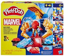 Hasbro Play-Doh Marvel: Laboratorul de fabricare a armurii Iron Man cu lumină și sunet - Hasbro (G0035)