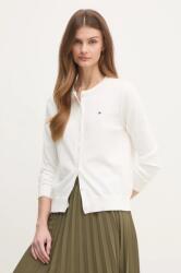 Tommy Hilfiger kardigán fehér, női, könnyű, WW0WW42370 - fehér L