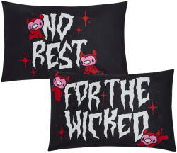 KILLSTAR Fețe de pernă KILLSTAR x GLOOMY the Naughty Grizzly - Gloomy Bear - Negru - KSRA010620 Lenjerie de pat