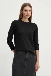 G-Star RAW gyapjú pulóver könnyű, női, fekete, D25509-D847 - fekete S