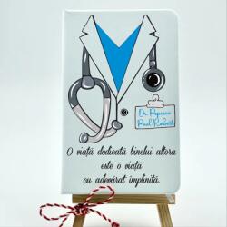 Gravolo Agenda Personalizata Alba pentru Medic (C1460)