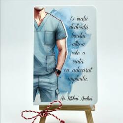 Gravolo Agenda Personalizata Alba pentru Asistent Medical (C1461)