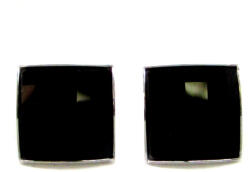 KLARISSA NAGY KLARISSA fülbevaló - 12 mm (jet fekete) (2025020104)