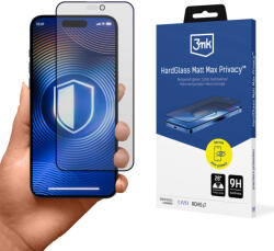 Edzett üvegfólia 3mk HardGlass Matt Max Privacy Apple iPhone 16 Pro Max