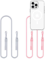 Tech-Protect FLEXAIR CHAIN MAGSAFE IPHONE 16 PRO tok, szürke, rózsaszín