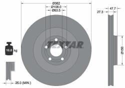 TEXTAR Disc frana TEXTAR PRO+ 92350805 (92350805)