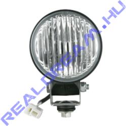 WESEM HO4.41611 Ködfényszóró pici kerek fekete műanyag házzal alsó csavarral(M8, -as) fehér üveggel 84mm átmérő 90mm mély H3 izzós kivitel, izzó nélkül. 0, 2 m kábellal (HO4.41611)