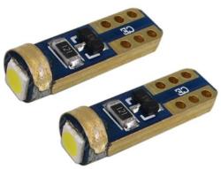 SEFIS SEFIS LED izzó T5 3030 1SMD műszerfal riasztó háttérvilágításhoz - fehér 2db (5130-MS-048489)