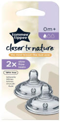 Tommee Tippee Anti-Colic Natural Start Etetőcumi, lassú átfolyású, 0+ hó, 2 db