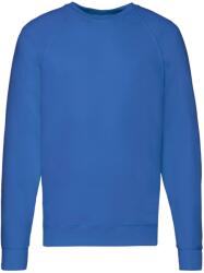 Fruit of the Loom Unisex felnőtt könnyű Raglan pulóver L kék