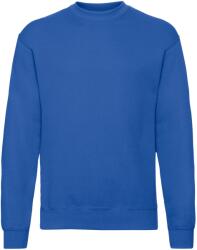 Fruit of the Loom Unisex felnőtt klasszikus beállított pulóver S kék