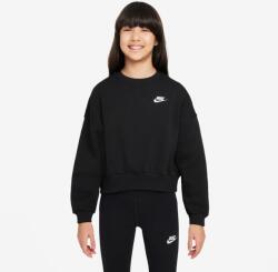 Nike Sportswear Club Fleece Girls Boxy Crew-Neck Sweatshirt S | Unisex | Hanorace | Negru | FZ9244-010