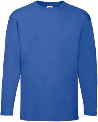 Fruit Of The Loom Unisex felnőtt Valueweight hosszú ujjú póló 2XL kék