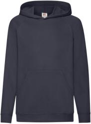 Fruit of the Loom Gyermekek/gyerekek könnyű kapucnis pulóver 14-15 éves kék