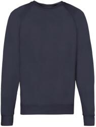 Fruit of the Loom Unisex felnőtt könnyű Raglan pulóver 2XL kék