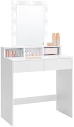 Jurhan VANESA fésülködőasztal világítással, 80x40x145cm, fehér Jurhan