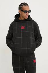 HUGO BOSS pamut melegítőfelső x RACING BULLS fekete, férfi, mintás, kapucnis, 50530057 - fekete M
