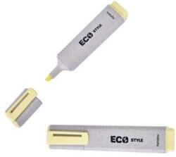 FlexOffice Szövegkiemelő, 1-4 mm, FLEXOFFICE "HL05 Eco Style", sárga (FOHL05ES) - tintasziget