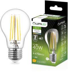Lumileds LED izzó E27 A60 4W = 40W 470lm 4000K semleges 360°-os izzószál LUMILED (LEDZARMI395)