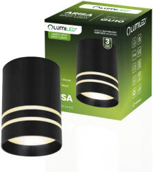 Lumileds Felületre szerelhető HALOGEN Spotcső mozgatható ARISA GU10 LUMILED kerek fekete 80mm (LEDOPRMIA562)