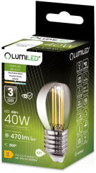 Lumileds LED izzó E27 P40 Izzószál 4W = 40W 470lm 4000K Semleges 360° LUMILED (LEDZARMI265)
