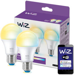 Philips 2x LED izzó E27 A60 8W = 60W 2700-6500K SMART WiFi WiZ (PHWIZ0396)