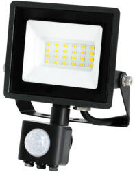 Kobi LED reflektor halogén 20W 1620lm 4000K IP65 fekete mozgásérzékelő MH Kobi (KOBNAS504)