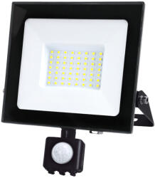 Kobi LED reflektor halogén 50W 4270lm 4000K IP65 fekete mozgásérzékelő MH Kobi (KOBNAS512)