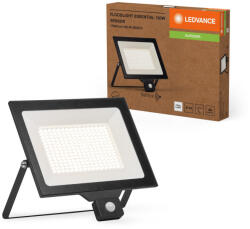 OSRAM LED-es fényvető halogén kültéri reflektor mozgásérzékelő IP65 150W 4000K semleges fekete LEDVANCE (4058075831612)
