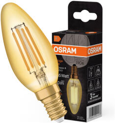 OSRAM LED izzó E14 B35 4W = 35W 410lm 2400K meleg 300° izzószál OSRAM Vintage dekoratív (4099854091476)