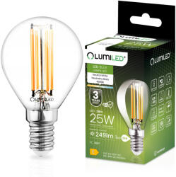 Lumileds LED izzó E14 P40 2W = 25W 249lm 4000K semleges 360°-os izzószál LUMILED (LEDZARMI235)