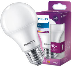 Philips LED izzó E27 A60 9, 5W = 75W 1055lm 4000K semleges fehér PHILIPS (8720169324213)
