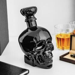 Giftspot Craniu de Sticlă Neagră (750ml. ) Suport sticla vin